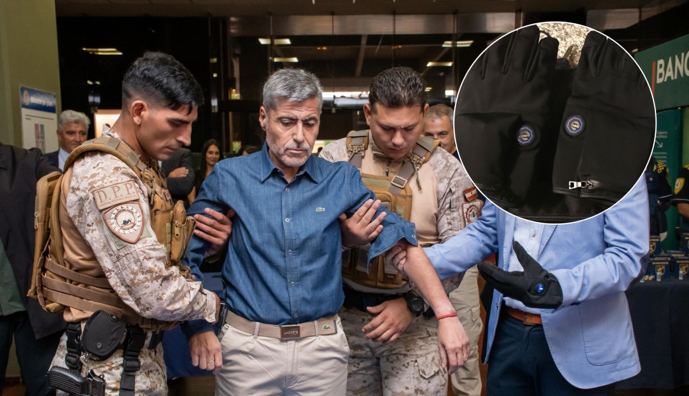 Presentaron nuevo equipamiento policial y Quinteros probó en vivo un guante eléctrico | Córdoba