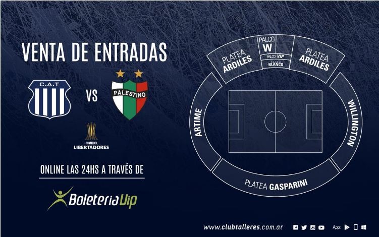 Talleres: con precios más bajos, ya venden las entradas para el partido contra Palestino. | Deportes