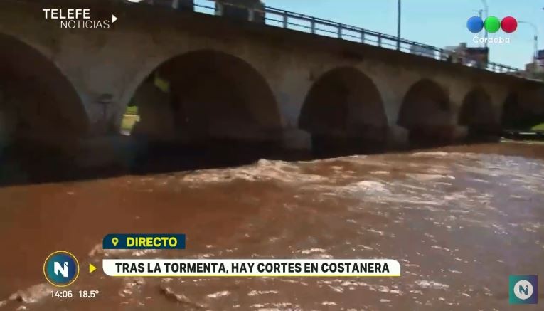 Tras la tormenta, hay cortes en costanera | Córdoba