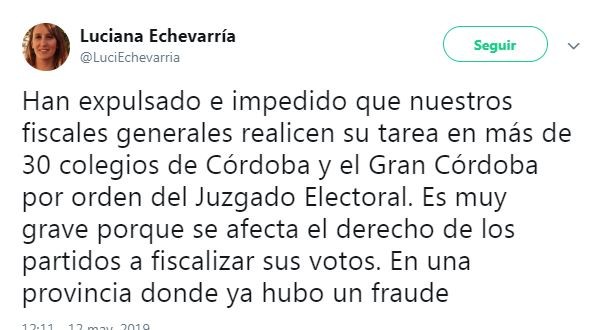 Elecciones Córdoba 2019: primeras repercusiones de candidatos en las redes | Elecciones Legislativas 2021