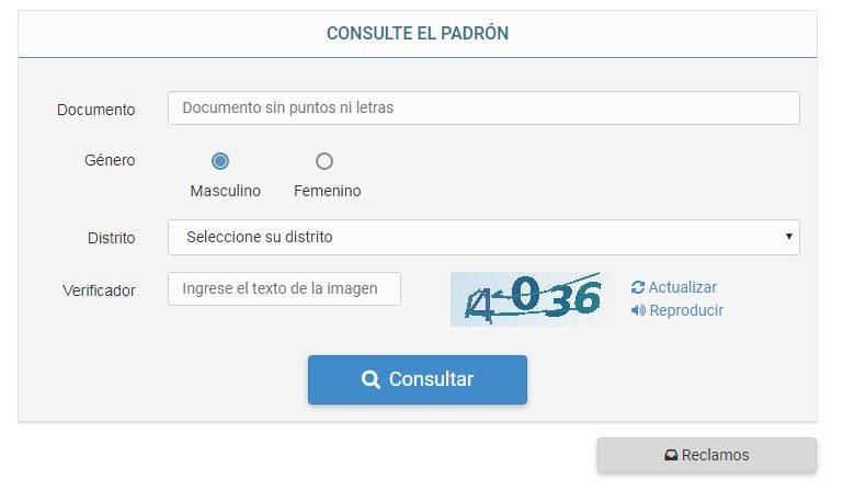 Elecciones 2019: Piden verificar los datos del padrón provisorio | Actualidad