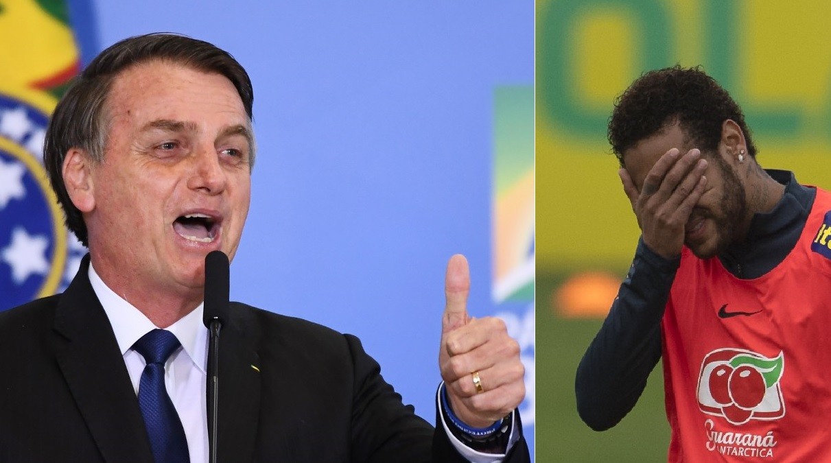 "Yo creo en Neymar": contundente apoyo de Bolsonaro al futbolista acusado de violación | Deportes