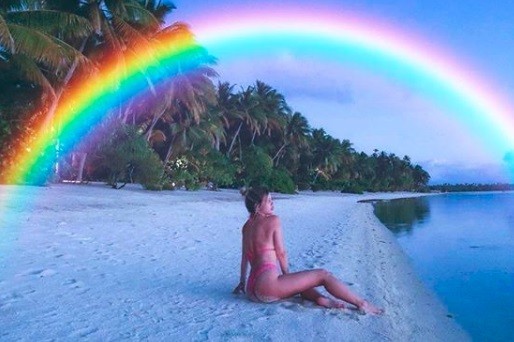 El look ultra sensual de Wanda para bucear en el mar de la Polinesia | Espectáculos