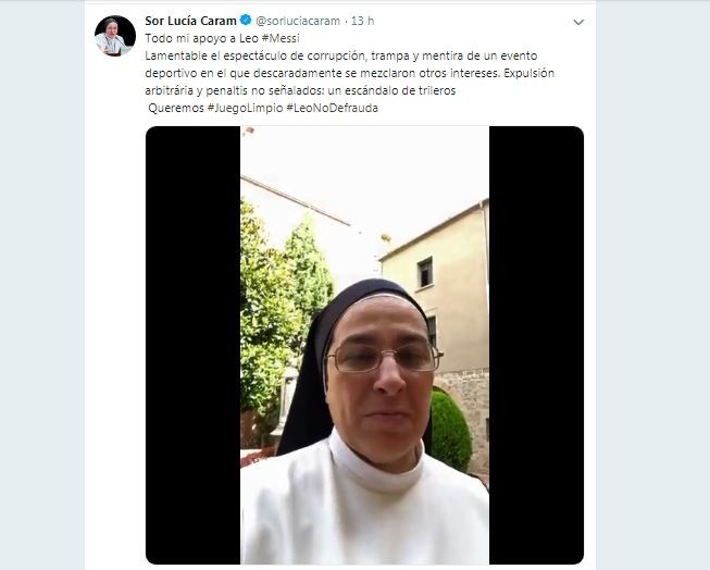VIDEO: La monja que apoya a Messi,  "Lamentable espectáculo de corrupción" | Redes