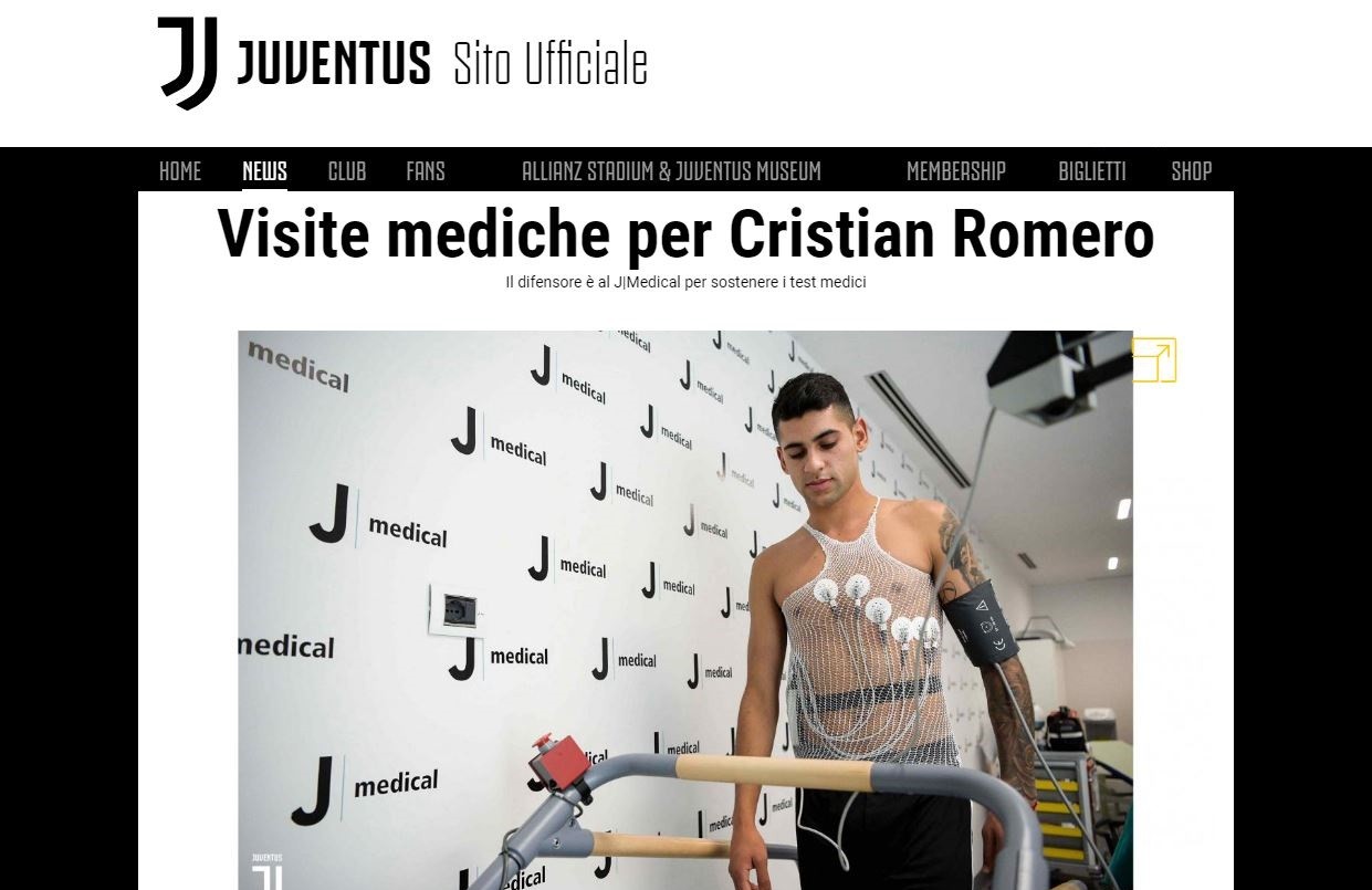 Cristian Romero es jugador de Juventus | Deportes