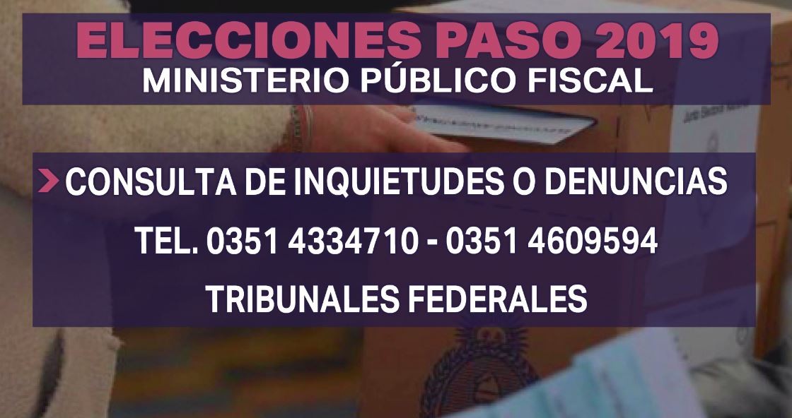 PASO 2019, teléfonos útiles para consultas y denuncias | Elecciones Legislativas 2021