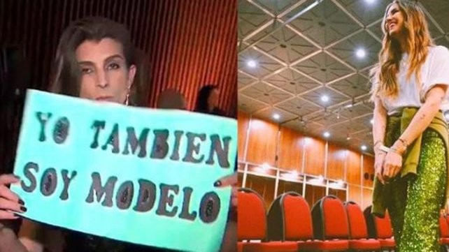 Video: la protesta de una chica trans durante el desfile de la marca de Mica Tinelli en BafWeek | Espectáculos