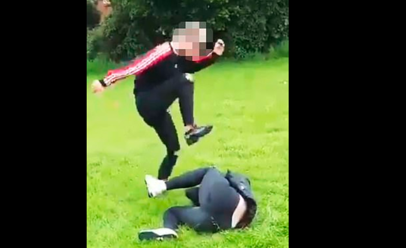 Video: brutal paliza de una joven a otra de 14 años en un parque | Internacionales