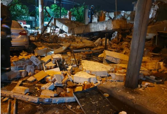FOTOS: explosión y derrumbe con serios daños en una pizzería | Córdoba