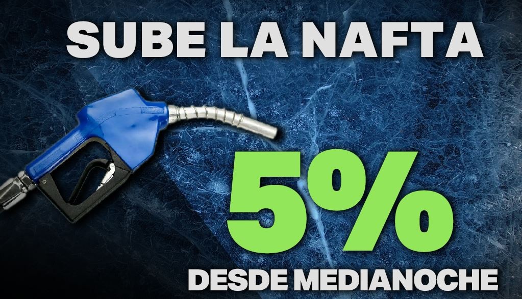 Desde la medianoche aumentan un 5% la nafta y el gasoil | Economía