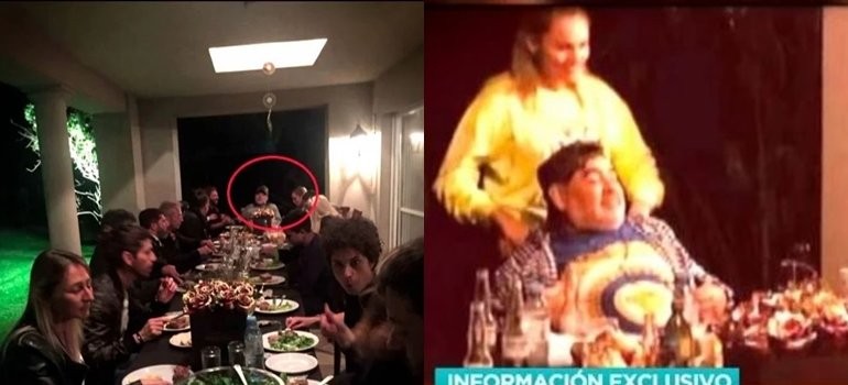 Se filtraron dos fotos del cumpleaños polémico de Diego Maradona | Deportes