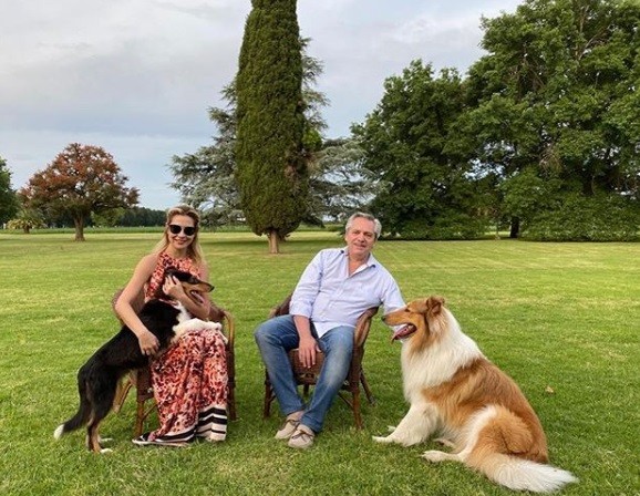 Alberto Fernández y Fabiola Yáñez presentaron a "Prócer", el nuevo perro de la familia | Actualidad
