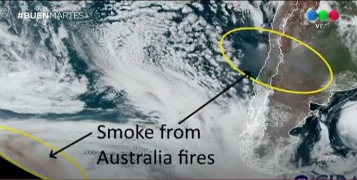 El humo de los incendios de Australia provocó un cielo rojizo en Argentina | Actualidad