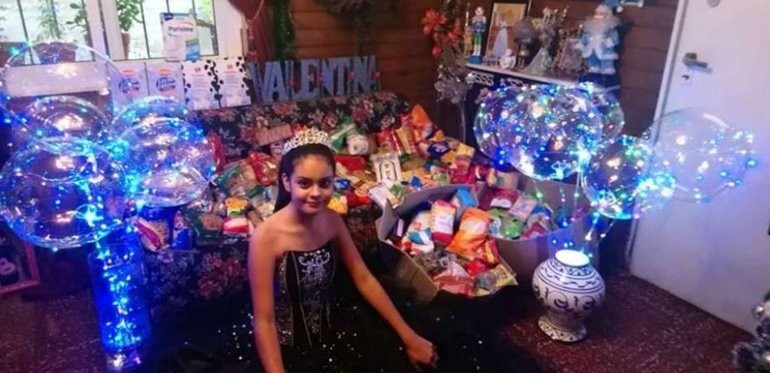 La conmovedora historia de Valentina: cumplió 15 años y pidió alimentos para comedores en vez de regalos | Actualidad