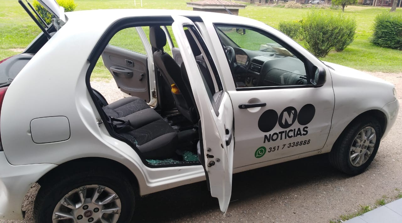 Haciendo una nota sobre rugby social en Córdoba, destrozaron el móvil de Telefe Noticias | Córdoba