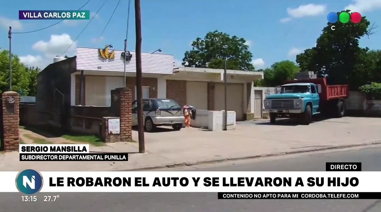 Le robaron el auto con su hijo de 9 años adentro | Córdoba