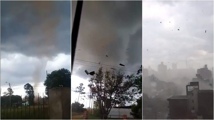 Video impactante: un tornado causó voladura de techos y caída de árboles en Misiones | Actualidad