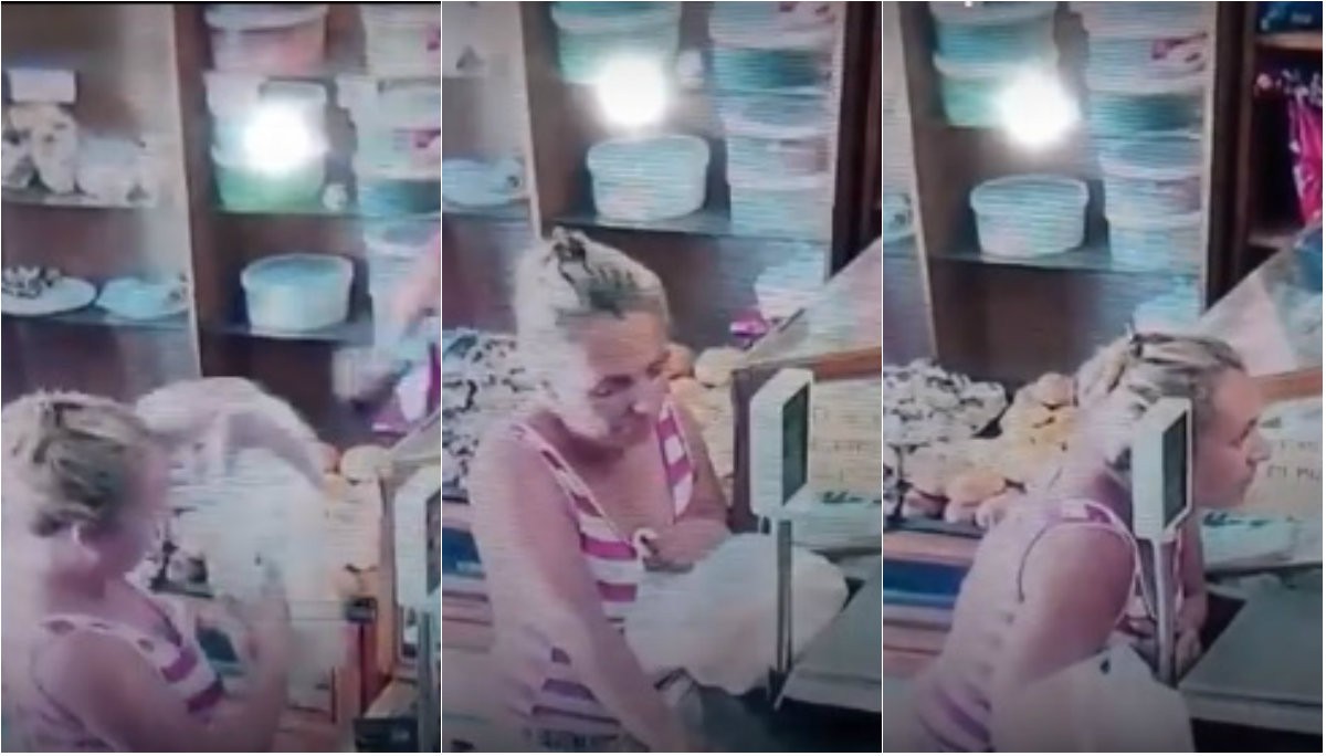 VIDEO: Una clienta se olvidó el celular en una panadería y otra se lo robó | Actualidad