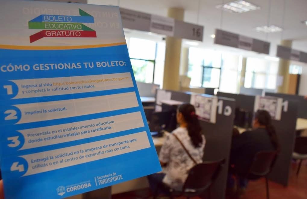 Desde hoy se tramita el Boleto Educativo Gratuito para nivel inicial, primario y secundario | Córdoba