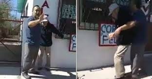 Video estremecedor: escracharon a un hombre que agrede a su padre anciano | Internacionales