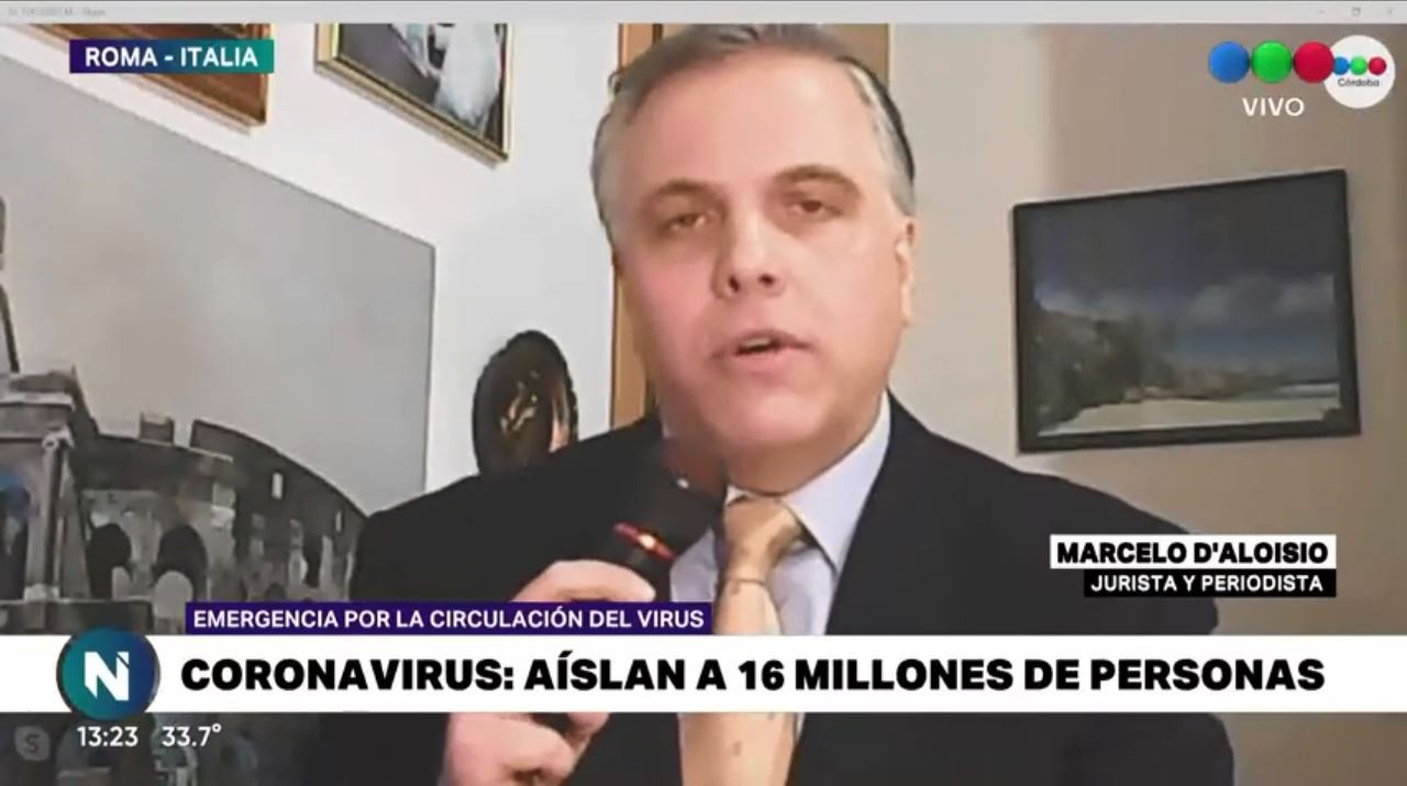 Coronavirus: Un cordobés en Roma cuenta como se la emergencia en Italia | Actualidad