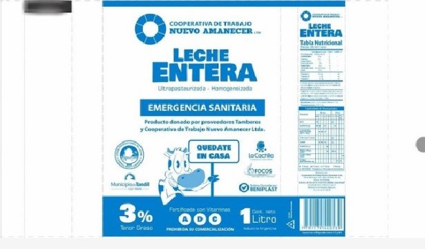 Cooperativa elabora tres mil litros de leche para donar a comedores | Actualidad
