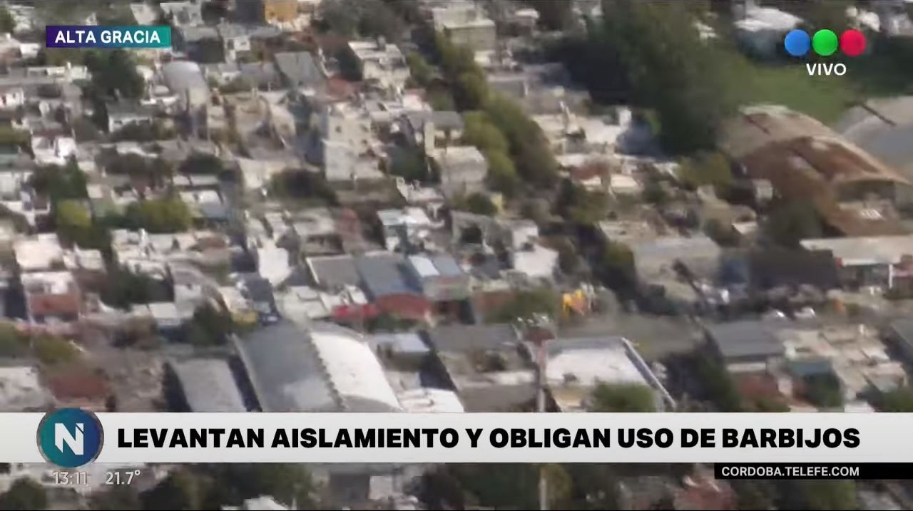 Se levantó el aislamiento en Alta Gracia | Córdoba