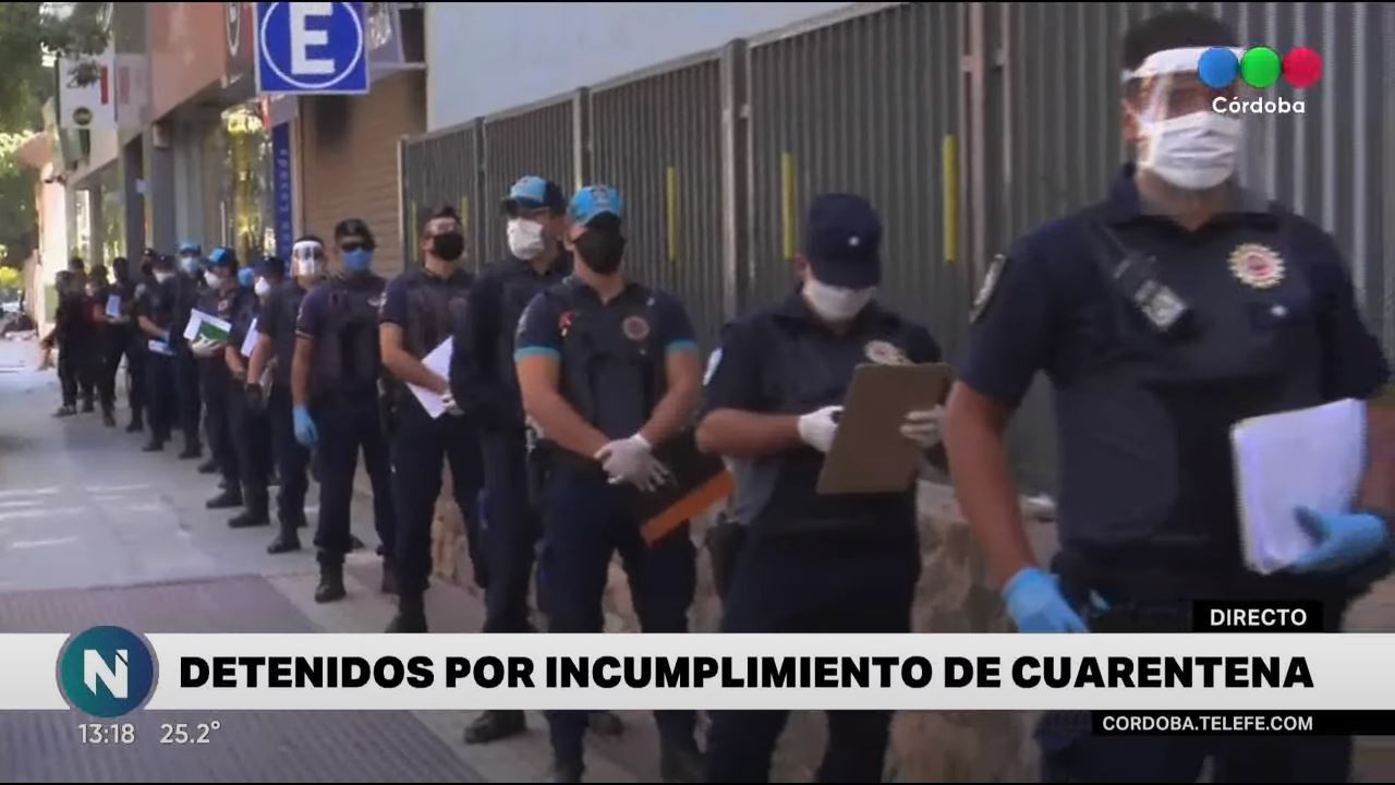 Gran cantidad de vehículos y personas detenidas por violar la cuarentena | Córdoba