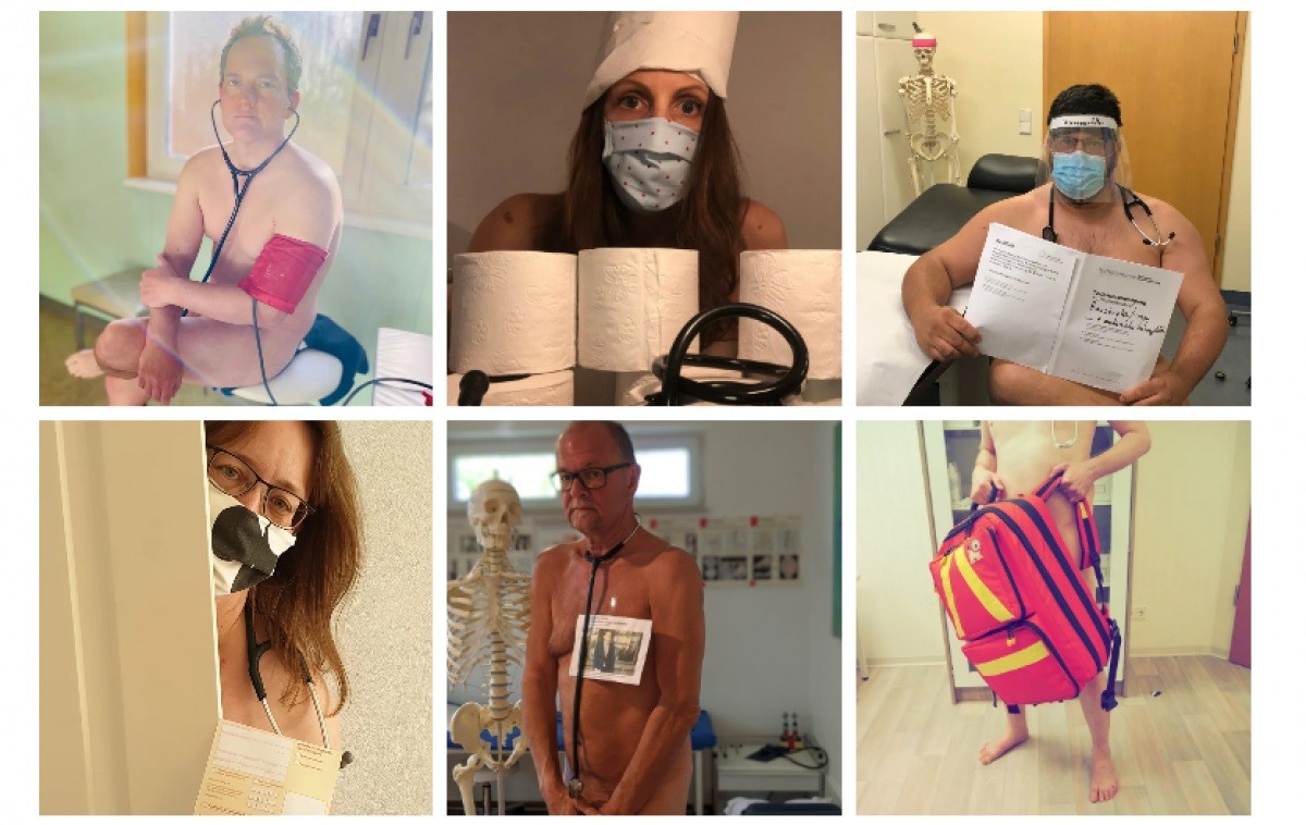 Médicos alemanes se desnudan para protestar por la falta de protección | Internacionales