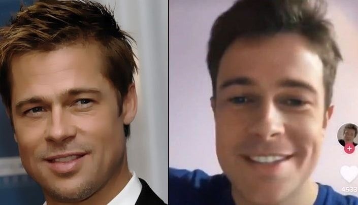El argentino que es furor en Tik Tok por su parecido con Brad Pitt | Redes