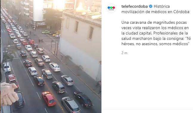 VIDEOS: masiva movilización de médicos en Córdoba | Redes