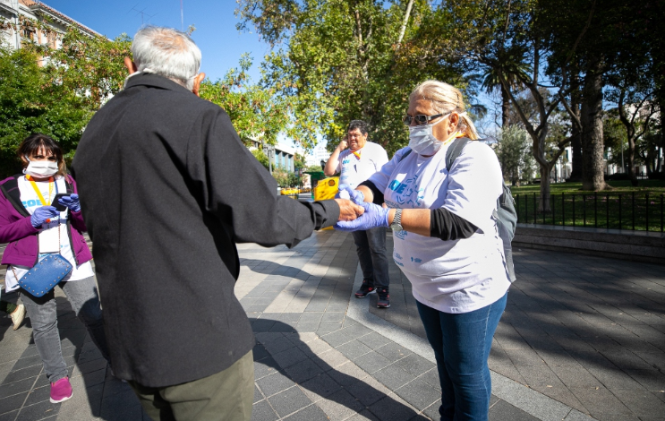El voluntariado del COE realiza acciones de prevención en el centro de Córdoba | Córdoba