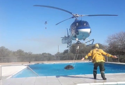 Fotos y videos: Así combaten los incendios en Malagueño | Córdoba