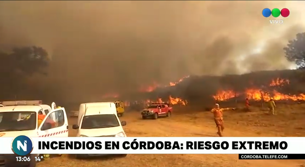Sigue activo el incendio forestal en Copacabana, al norte de la provincia | Córdoba