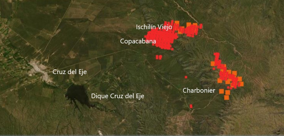 Así muestran los satélites de la Nasa los incendios en las sierras de Córdoba | Córdoba