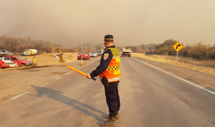 Incendios: corte total de la RN38, tramo Capilla del Monte – Cruz del Eje | Córdoba