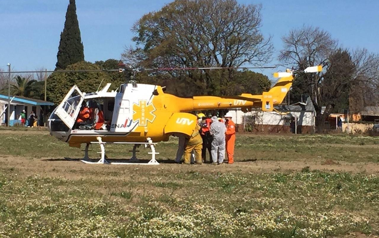 Un paciente de Covid-19 debió ser trasladado en helicóptero a Rosario | Actualidad