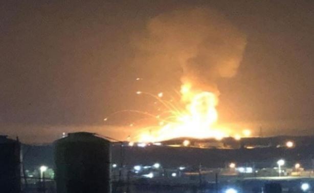 Impactante explosión en un depósito de armas del ejército en Jordania | Internacionales