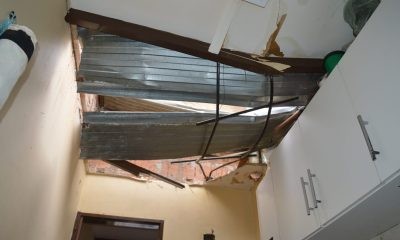 Un milagro: se les cayó el tanque de agua en la cocina y no hubo heridos | Actualidad