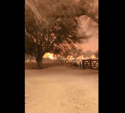 Video: el desesperado pedido de los vecinos de Cañada Honda ante el avance del fuego | Córdoba