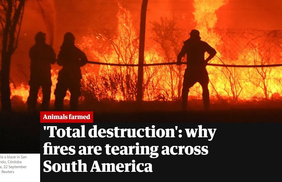 El diario británico "The Guardian" publicó un informe sobre los incendios en Córdoba | Córdoba