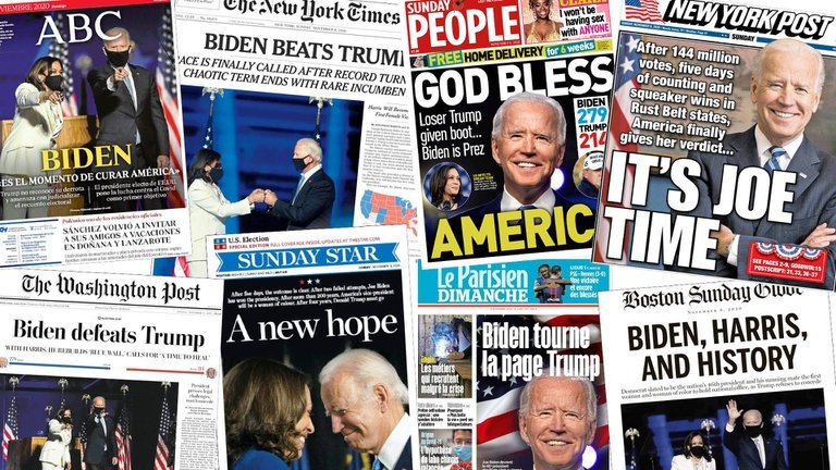 "Es tiempo de Joe": así cubrieron los medios el triunfo de Biden | Internacionales