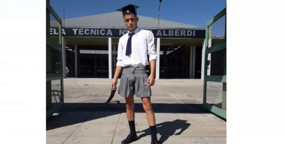 Tucumán: lo discriminaron por asistir al acto de egresados con pollera | Actualidad