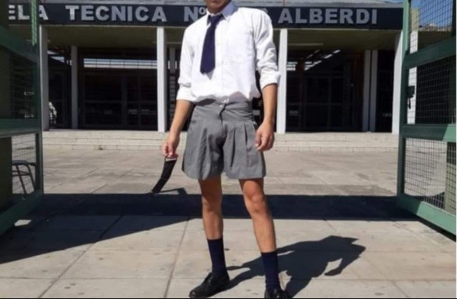 Tucumán: asistió de pollera al acto de egresado de la Escuela Técnica y fue discriminado | Actualidad