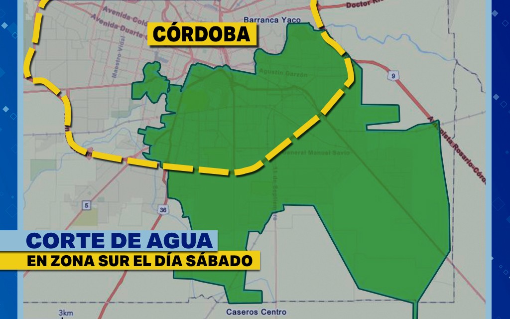 Comenzó el corte de Aguas Cordobesas: Estos son los 175  barrios afectados | Córdoba