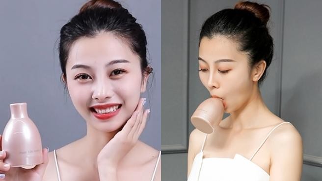 Furor por el método chino para conseguir una cara ovalada y puntiaguda: chupar un aparato con forma de botella que vibra | Internacionales