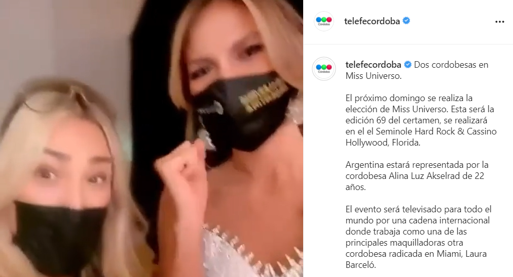 VIDEO: dos cordobesas en Miss Universo | Redes
