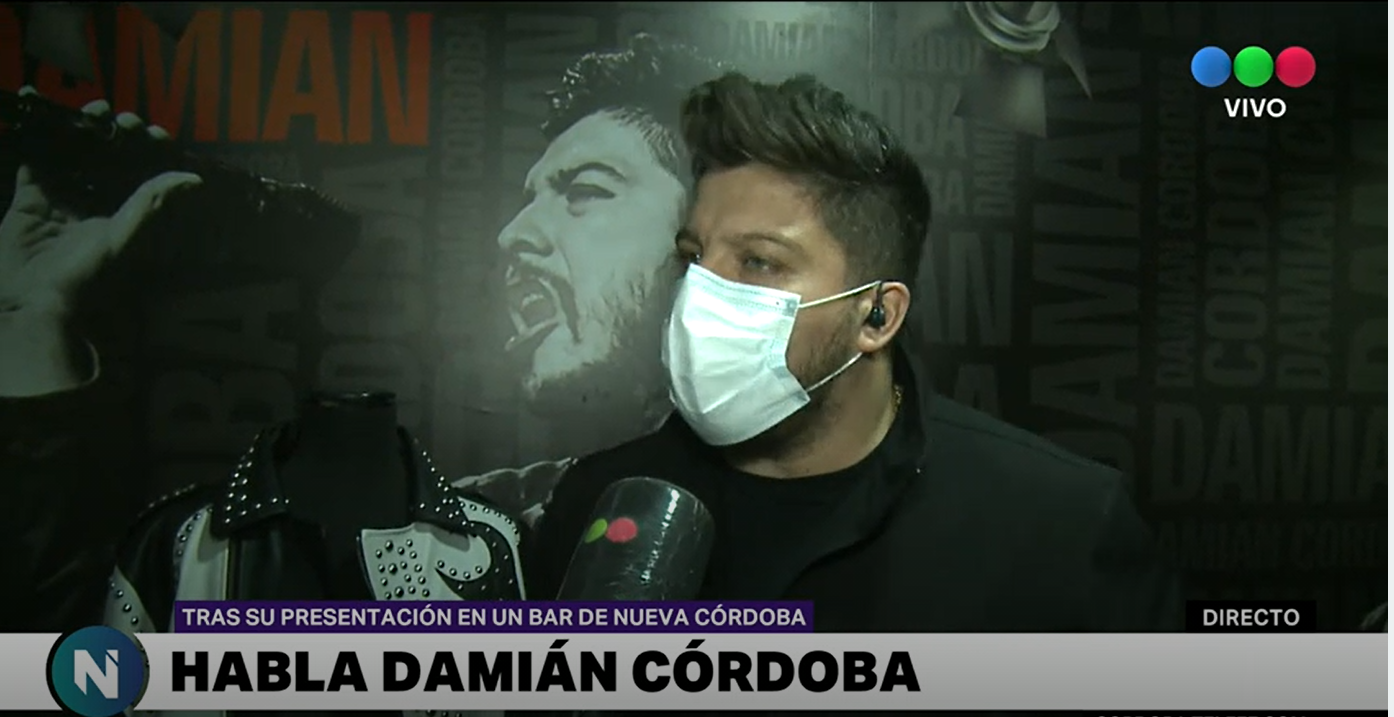 Damián Córdoba habló en Telefe Noticias: "Pido disculpas, me llevó el impulso" | Córdoba