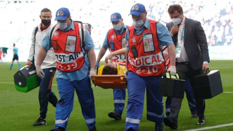 Internaron a un jugador de Rusia por sufrir una dura caída contra Finlandia | Internacionales