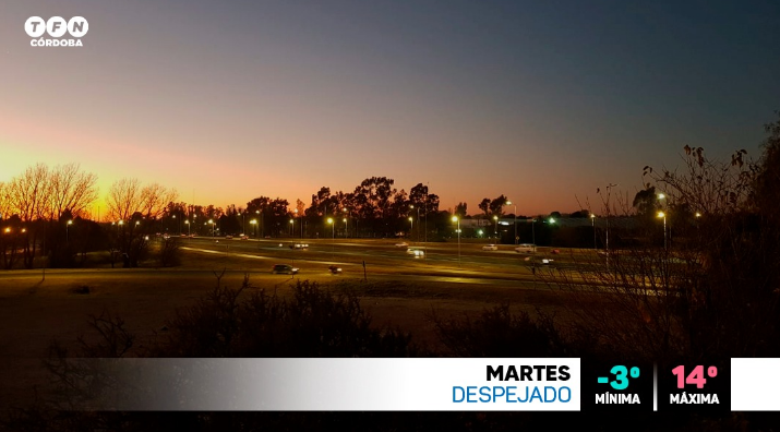 Alerta Violeta por ola polar, cielo despejado, máxima de 14° | Córdoba